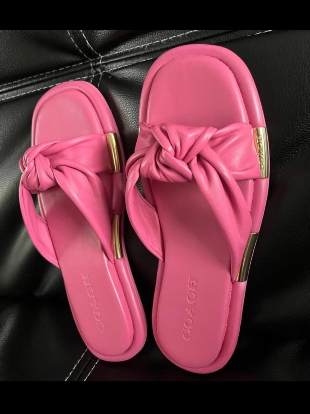 Coach Brooklyn leather sandals
